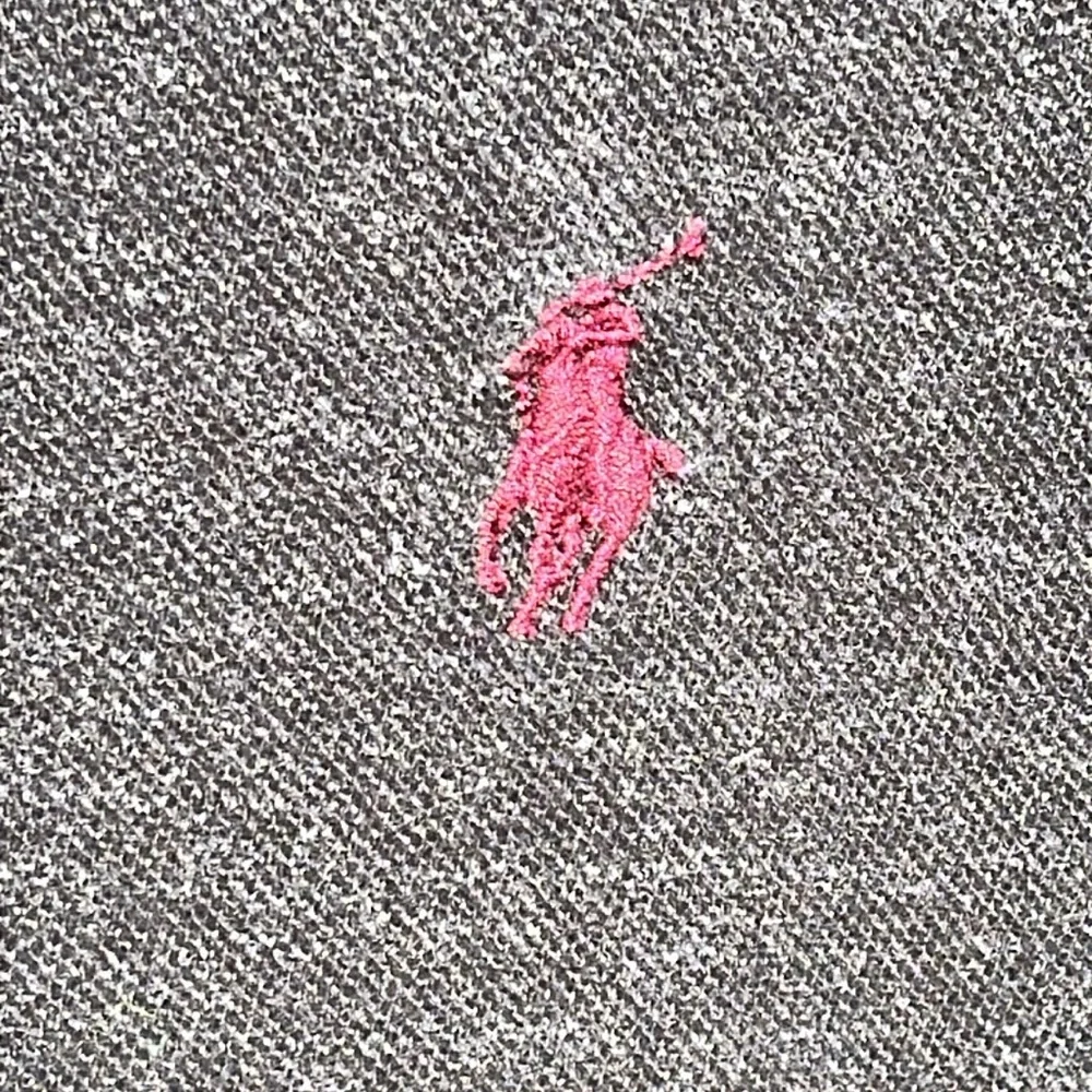 Polo Ralph Lauren Charcoal Cool Cross Dyed Pattern L/S Polo Shirt Men's Sz XXL